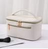 Ivory Woven Makeup Case