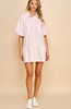 Pink Stripe Button Down Dress