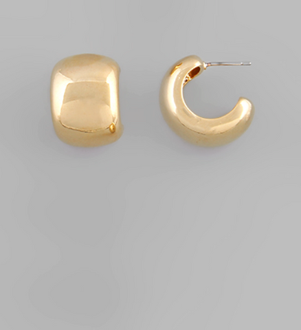 White Disc Drop Earrings