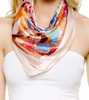 Multi Leaf Silky Scarf