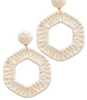 Ivory Raffia Earrings