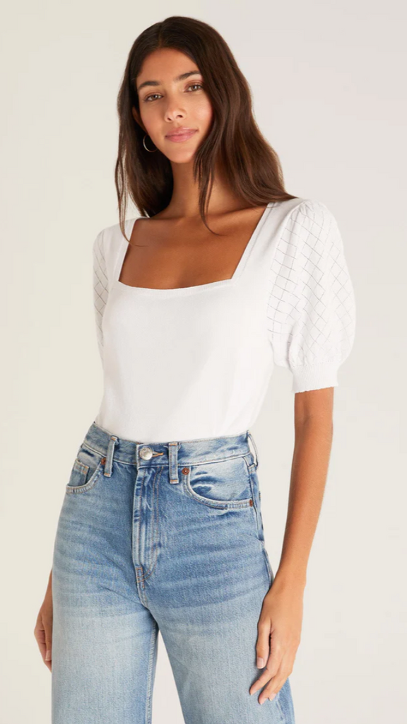 White Sweater Top